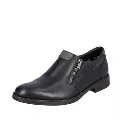 Abbildung von Rieker Herren 10351 Slipper, Schwarz, 45 EU Weit