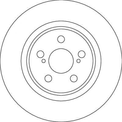 Abbildung von TRW Bremsscheibe 22mm 5 100mm Belüftet lackiert DF4641 43512K0040 Bremsscheiben, Scheibenbremsen
