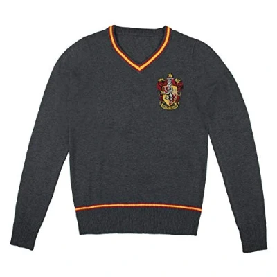 Abbildung von Cinereplicas Harry Potter Hogwarts V Ausschnitt Pullover Erwachsene &amp; Kinder Offizielle Lizenz M Gryffindor