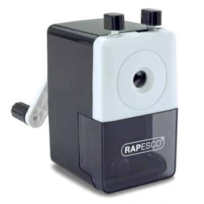 Abbildung von Rapesco R64000B2 Tisch Bleistiftanspitzer Modell 64, Schwarz
