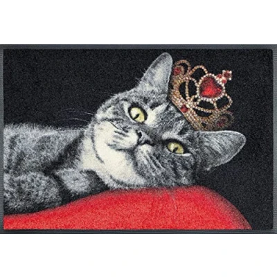 Abbildung von wash+dry Fußmatte, Royal Cat 50x75 cm, innen und außen, waschbar