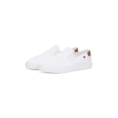Abbildung von Tommy Hilfiger Slipper, Damen, Größe: 41, White Baumwolle