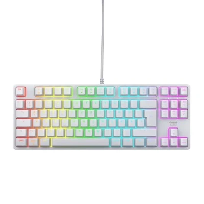 Abbildung von CHERRY XTRFY K4V2 TKL, Kabelgebundene Gaming Tastatur ohne Nummernblock, Deutsches Layout (QWERTZ), RGB Beleuchtung, Mechanische MX2A RED Switches, Weiß