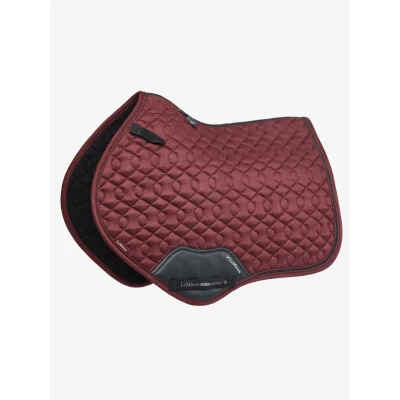 Abbildung von LeMieux Schabracke Crystal Suede Springen Burgunderrot