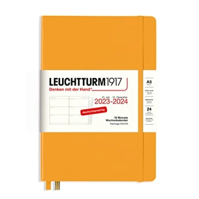 Abbildung von LEUCHTTURM1917 367601 Wochenkalender Medium (A5) 2024, 18 Monate, Rising Sun, Deutsch