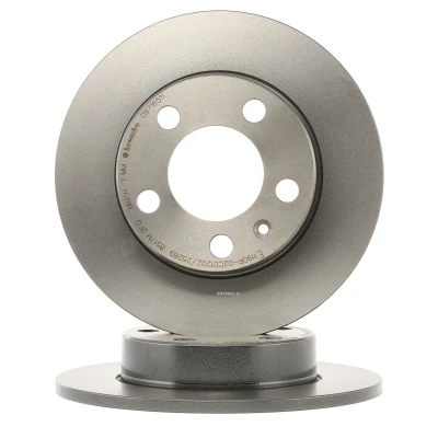 Abbildung von BREMBO COATED DISC LINE 08.7165.11 Bremsscheibe 230 9 5 voll beschichtet mit Schrauben SKODA: Kamiq, Roomster, Octavia I Hatchback kfzteile, mister