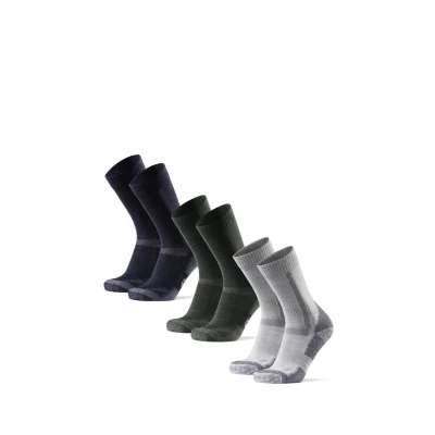 Abbildung von Danish Endurance Classic Hiking Socks 3 PACK Sportsocken, Herren, Größe: 39 42, Green/blue