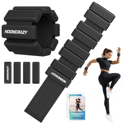 Abbildung von Handgelenkgewichte Knöchelgewichte Set 2er (je 0,5 kg), Tragbares Gewichtsmanschetten Fuß, Ankle Weights Ideal für Pilates, Yoga, Gehen, Jogge, Aerobic, Physiotherapie Frau Mann