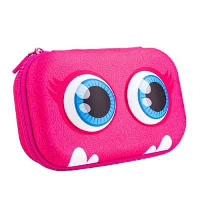 Abbildung von ZIPIT Beast Federmäppchen für Mädchen, Großes Mäppchen die Schule, Etui Kinder mit Organizer, Federmappe Rosa