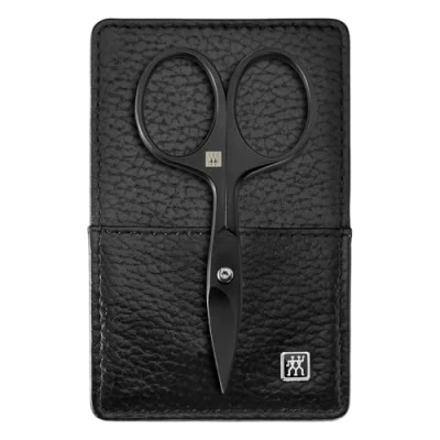 Abbildung von ZWILLING Maniküreset (3 Teilig, Echtleder Stecketui, Reiseset, mit Nagelschere), Premium, Black Edition