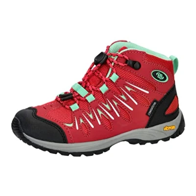 Abbildung von Brütting Mädchen Expedition Kids High Cross Laufschuh, pink/mintgrün/weiss, 28 EU