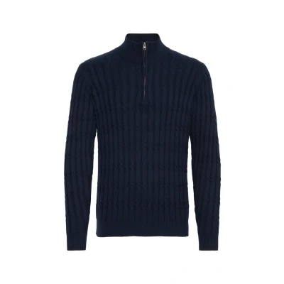 Abbildung von Indicode Jeans Idpaulo Strickpullover, Herren, Größe: Medium, Navy