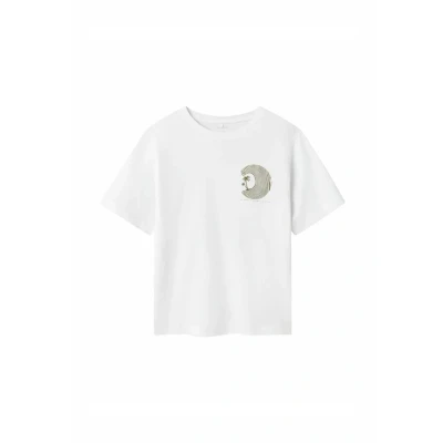 Abbildung von Name it Tshirt print für Kinder, Größe: 122/128, Bright white