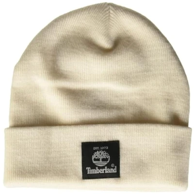Abbildung von Timberland Unisex Erwachsene Kurze Uhrenkappe Beanie Mütze, Cream, Einheitsgröße