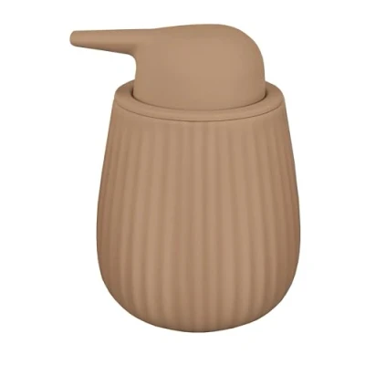 Abbildung von Kleine Wolke Seifenspender Groove, Accessoires, Farbe Cappuccino, Material: Steinzeug