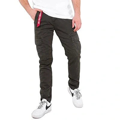 Abbildung von Alpha Industries Agent Jeans Relaxed Fit, Herren, Größe: 30, Greyblack