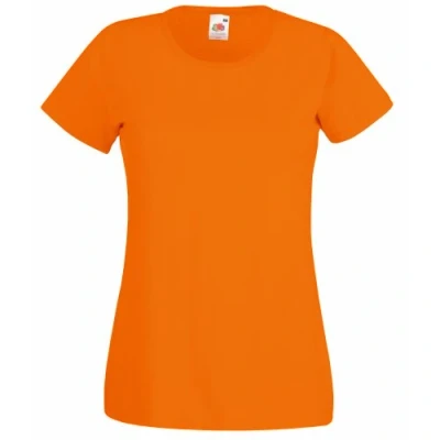 Abbildung von Fruit of the Loom Lady Fit Valueweight T Modell 2013 S,Orange