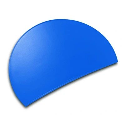 Abbildung von Läufer 49795 Durella Rondo Schreibtischunterlage, halbrund, rutschfeste Schreibunterlage, adria blau, 73 x 48 cm