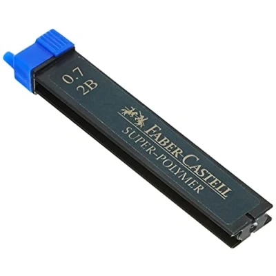 Abbildung von FABER CASTELL 120702 Feinmine Super Polymer, Härtegrad 2B, 0.7 mm, 12 Stück