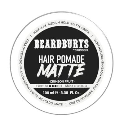 Abbildung von Beardburys Haarwachs matt für Männer, mittlerer Halt Kontrolle ohne Verlust der Flexibilität mattes Finish, 100 ml