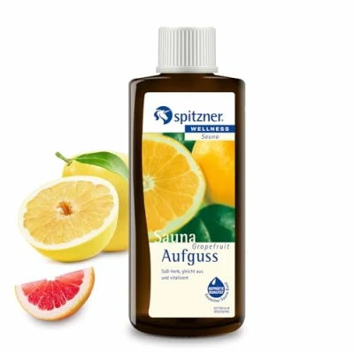 Abbildung von Spitzner Saunaaufguss Grapefruit süß herb 1000 ml Wellness Sauna Aufguss Konzentrat mit frischem Saunaduft, Vitalisierend, naturreines Saunaöl