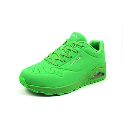 Abbildung von Skechers Damen UNO Sneaker, Grünes Durabuck Mesh, 39.5 EU