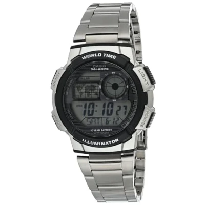 Abbildung von CASIO Herren Digital Quarz Uhr mit Edelstahl Armband AE 1000WD 1A