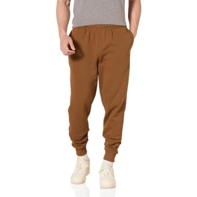 Abbildung von Amazon Essentials Herren Entspannte Jogginghose, Fleece, Bequeme Passform, Toffee Braun, XS