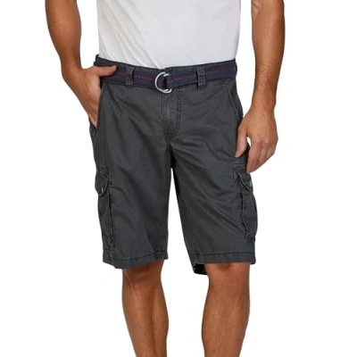 Abbildung von Timezone Cargo Shorts Herren mit Gürtel Regular Fit MaguireTZ Kurze Hosen Cargoshorts Sommer 100% Baumwolle, Größe:30, Farbe:Dark Ink Blue (3929)
