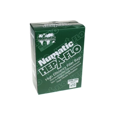 Abbildung von numatic Staubsaugerbeutel hepa flo 6 liter compact (10 stück) nvm1ah 604011