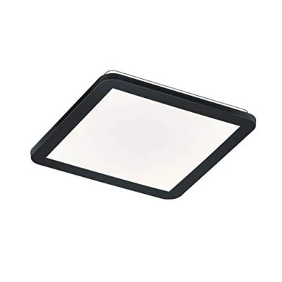 Abbildung von Reality Leuchten LED Deckenleuchte Camillus R62931832, Kunststoff schwarz matt, Acryl weiß, inkl. 18 Watt