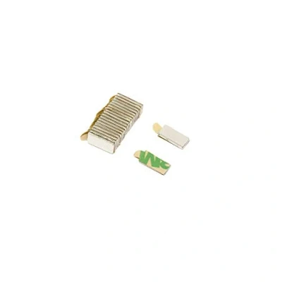 Abbildung von Magnetastico 20 Stück Selbstklebende Magnete Neodym N52 Rechteck 10x5x1 mm Extra Starke Klebemagnete mit 3M Klebeband flach Klebefolie Magnet selbstklebend stark