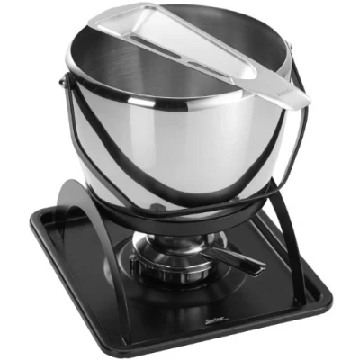Abbildung von Spring Feuerzangenbowle Set aus poliertem Edelstahl für alle Herdarten (inkl. Induktion) Bowle Gefäß mit praktischem Henkel inkl. Zuckeraufleger und Pastenbrenner 4.50 Ltr