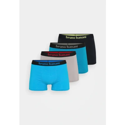 Abbildung von Bruno Banani Boxer, (Packung, 4 St.), mit farbigen Marken Schriftzug am Bündchen