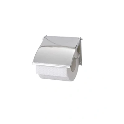Abbildung von WENKO Toilettenpapierhalter Cover Chrom Papierrollenhalter, geschlossene Form