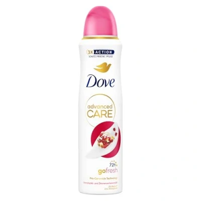 Abbildung von Dove Advanced Care Anti Transpirant Deo Spray go fresh Granatapfel und Zitronenverbenenduft mit Skin Hydration Technology 150 ml