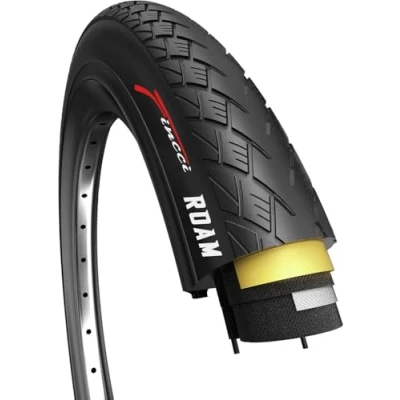 Abbildung von Fincci Fahrradreifen 700x38c Fahrrad Mantel 28 Zoll, Unplattbar FaltReifen 40 622 Rennrad mit 1 mm Pannenschutz für Elektrisches, Straße, Mountainbike MTB, Tourenrad Schwar