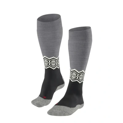 Abbildung von Falke Intermediate Skiing Kniestrümpfe, Damen, Größe: 37/38, Black mix