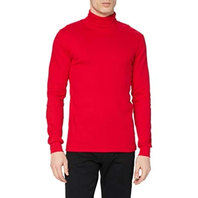Abbildung von Trigema Herren Sportrollkragenpullover 685010 , Rot (kirsch), X Large