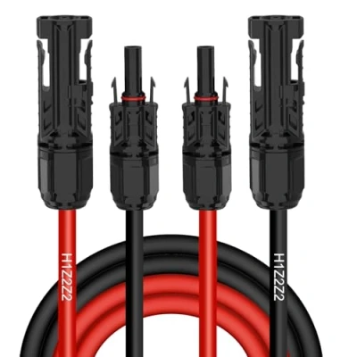 Abbildung von IJIAMY Solarkabel 4mm²/6mm², Verlängerung 1/2/3/5/10M (5M AWG12/4mm)