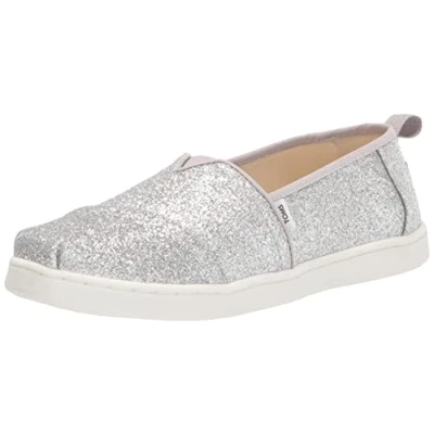 Abbildung von TOMS Mädchen ALPARGATA Espadrille, Silberweiß, 36 EU