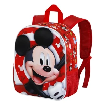 Abbildung von Micky Maus Twirl Kleiner 3D Rucksack, Rot, 26 x 31 cm, Kapazität 8,5 L