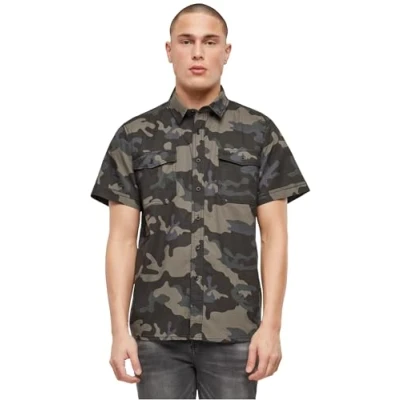 Abbildung von Brandit Roadstar Hemd, Herren, Größe: 4XL, Darkcamo