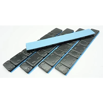 Abbildung von Felgenfactory 300g Auswuchtgewichte Schwarz 5x60g Riegel 5g+10g Aufteilung