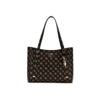 Abbildung von GUESS Eco Erica Elite Tote Bag Brown Logo