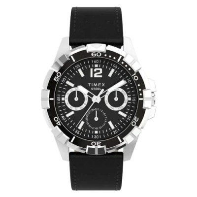 Abbildung von Timex Classic Premium Herrenuhr 44,5mm mit Lederband TW2V79100