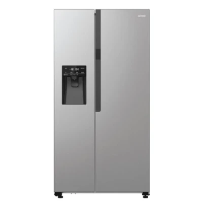 Abbildung von Gorenje NRR9185ESXL Side by Kühl Gefrierkombination/NoFrost Plus/Inverter Kompressor/Wasser und Eiswürfelspender/SensoTech / 178,6 cm/Kühlteil 376 l/Gefrierteil 190 l/Edelstahl