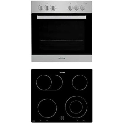 Abbildung von Privileg SET PV 500B2 Herd Kochfeld Kombination / Umluftherd mit 5 Funktionen Hydrolyse Reinigungsfunktion/ Glaskeramik 60cm