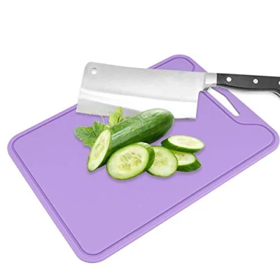 Abbildung von Schneidebrett Food Grade Silikon Home Küche verwenden lila flexible Obst, Gemüse MEHRWEG VERPACKUNG