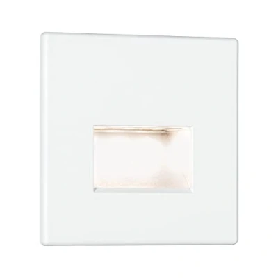 Abbildung von Paulmann 93093 LED Einbauleuchte Wandeinbauleuchte Edge Quadro Set 80x5mm 50lm 230V eckig incl. 1x1,2 Watt Weiß matt Kunststoff 2700 K